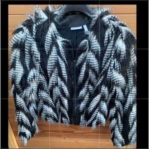 LEITH | CROPPED | FAUX | FUR COAT |